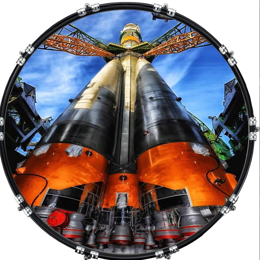 20" Custom Bass Kick Drum Front Head Graphical Graphic Launch 1