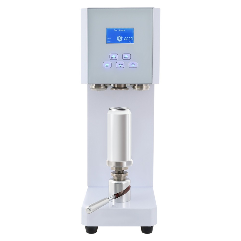 Automatic Pop Can Sealing Machine Can Sealer Container Plastic Bottles W/Counter
