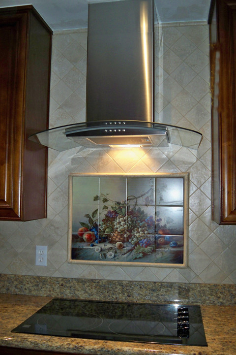 Art Corrado Pila Still Life Mural Ceramic Grape Backsplash Tile #78