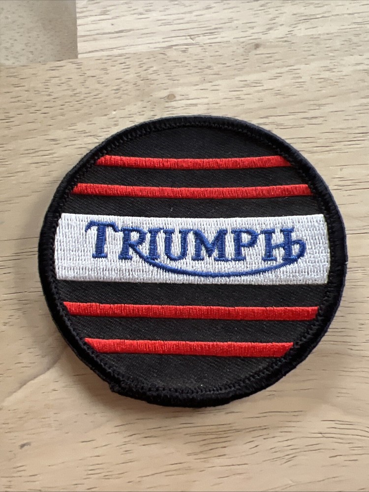 Vintage Triumph Motorcycle 3” patch