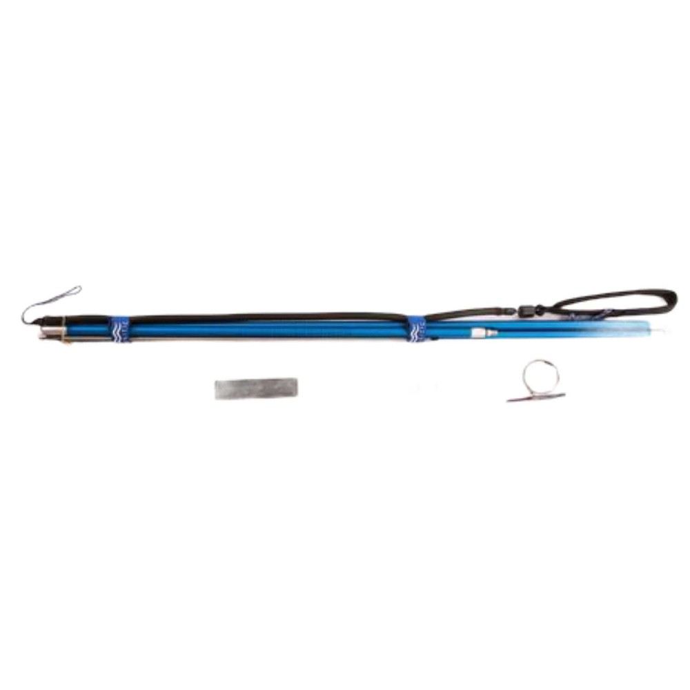 Neritic Blue Bantam Aluminum Roller Pole Spear Package - 10 Foot