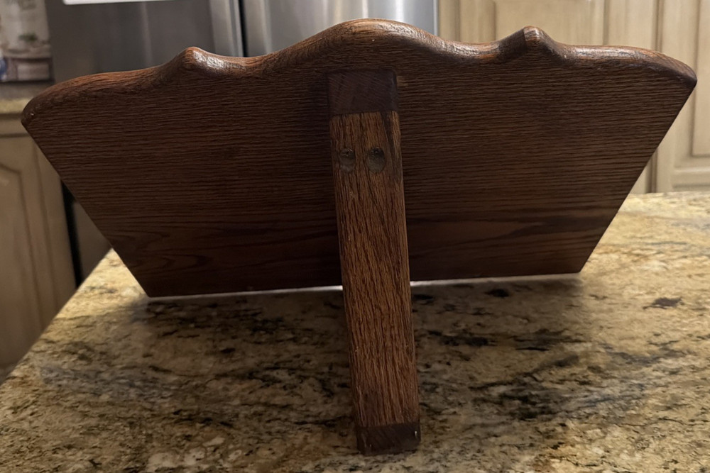 Vintage Solid Wooden Book Stand Bible Stand Lectern Display Rustic Cookbook