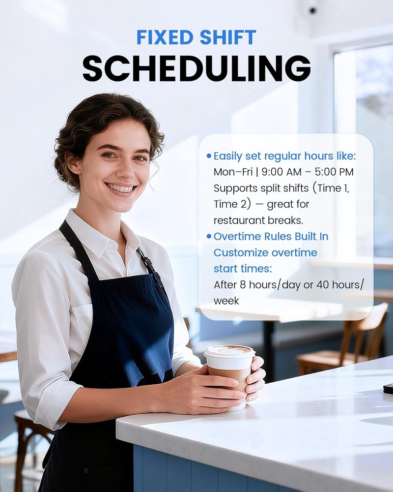 NGTeco - Fingerprint & PIN Time Clock