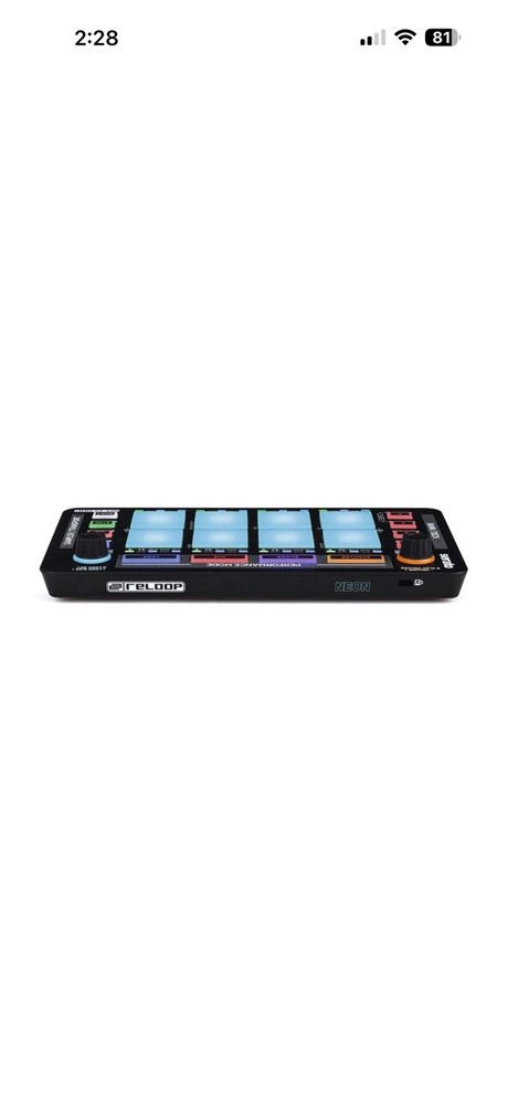 Reloop NEON USB Modular Drum Pad Performance Controller for Serato DJ