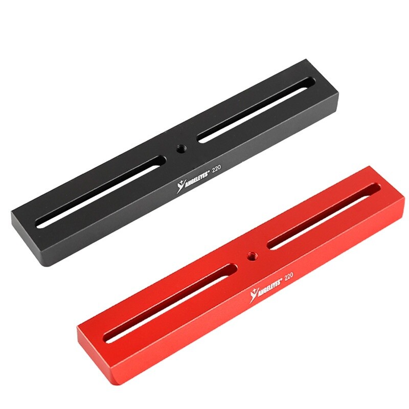 Dovetail Mounting Plate 220mm for Telescope Guide Scope Camera Black/Red