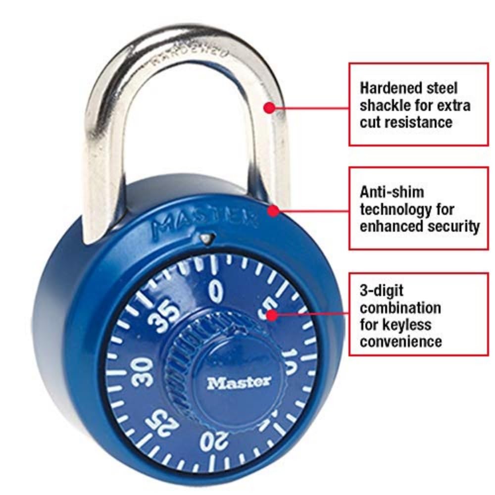 Master Lock 1530DCM Locker 1 Pack, Colors may vary, Multicolor