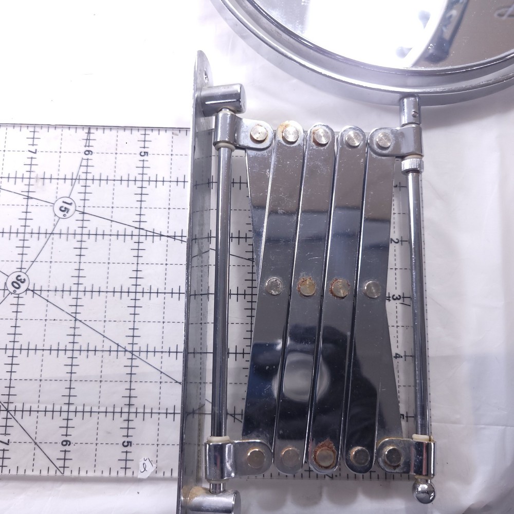 Jerdon Stainless Steel Expandable Wall Mirror