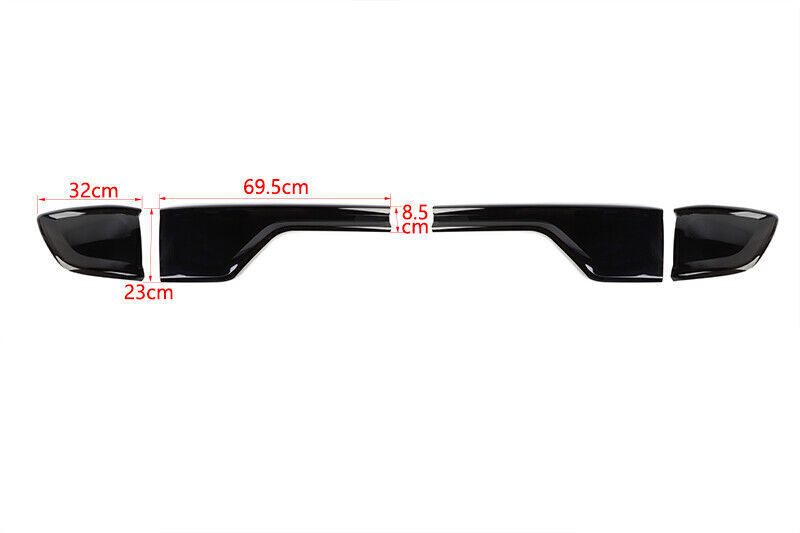 Blackened Tail Light Lamp Guard Covers Trim For Dodge Durango 2014+ Accessories