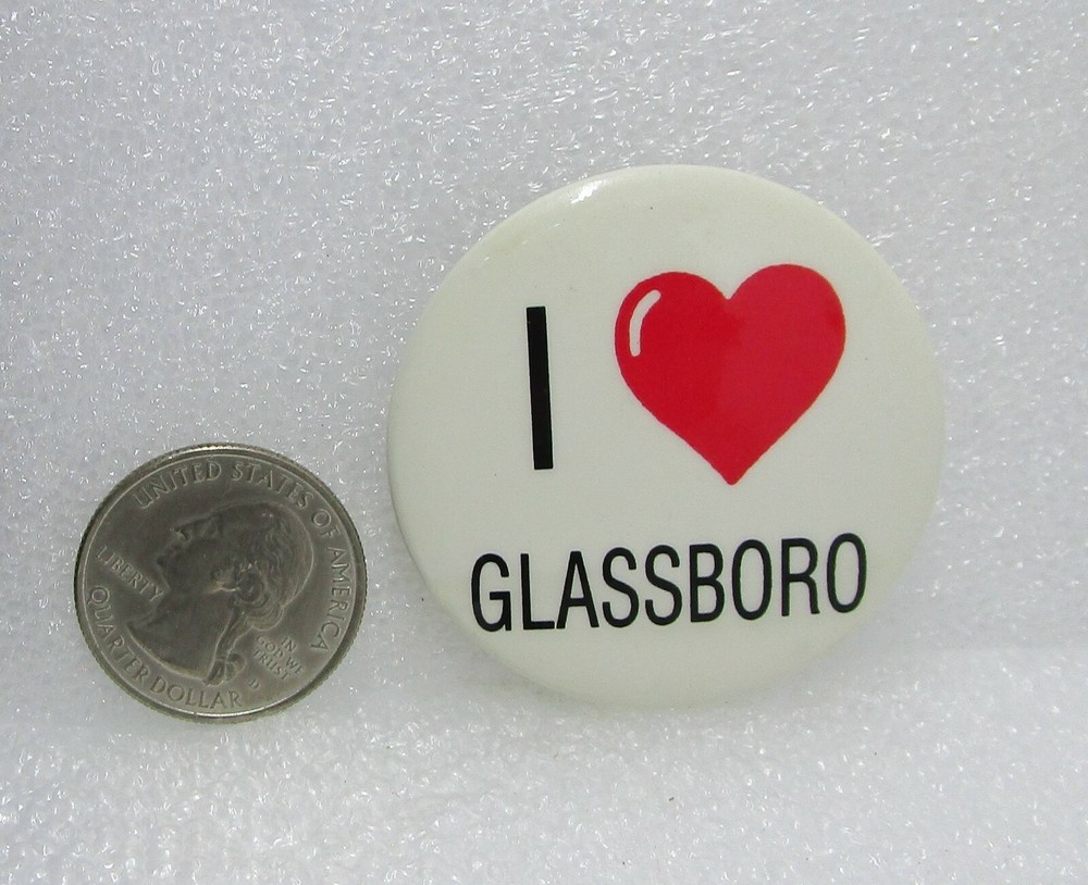 I Love Glassboro Button Pin