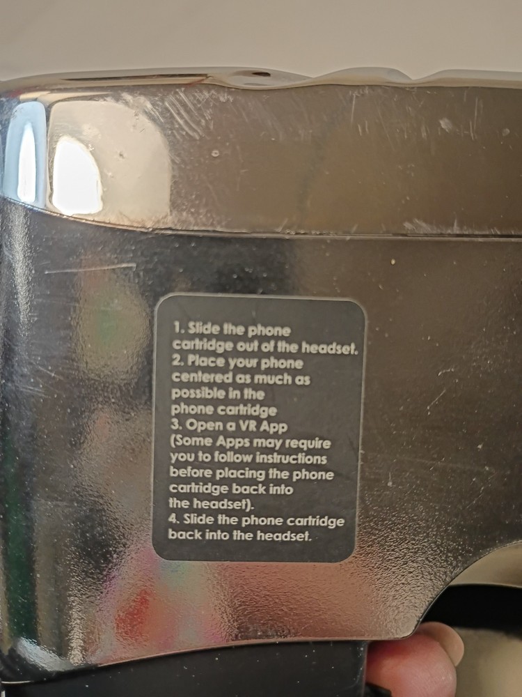 Virtual Reality Chrome Looking Headset. A-22