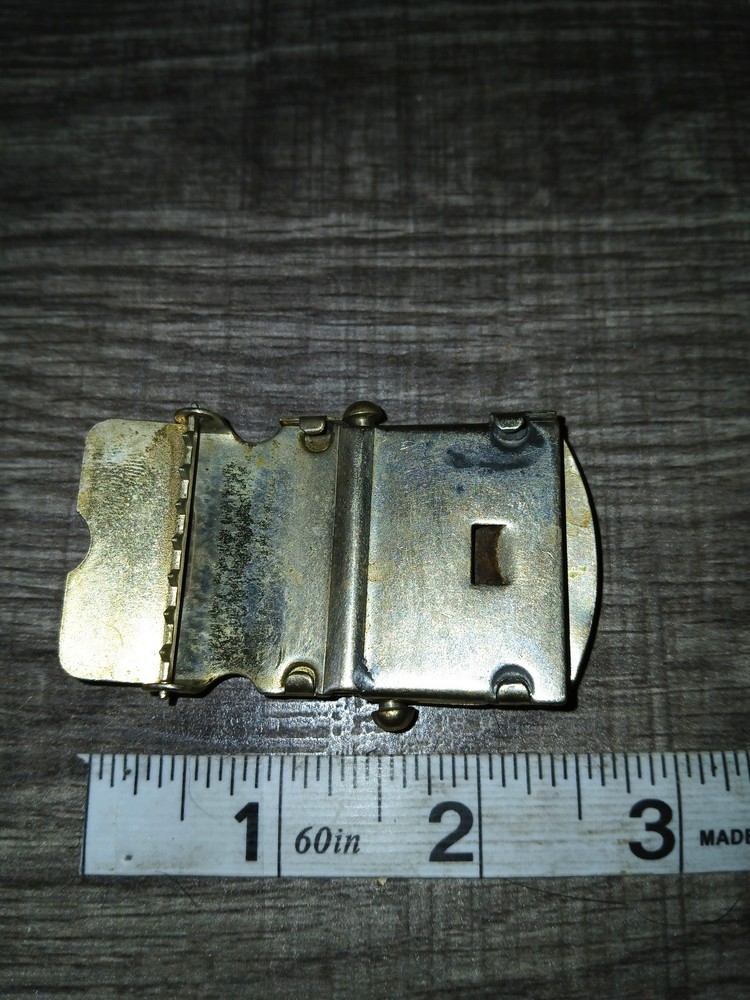 Military Brass Belt Buckle - Used