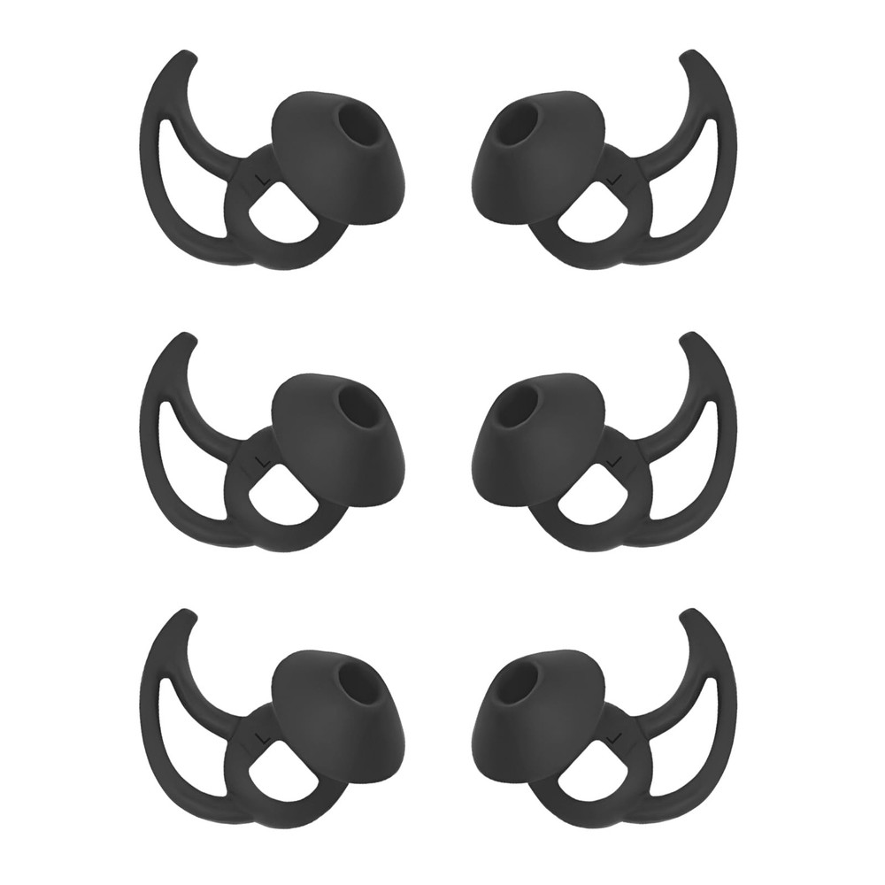 MMYQXI Earbud Replacement Tips Silicone Ear Medium, Black