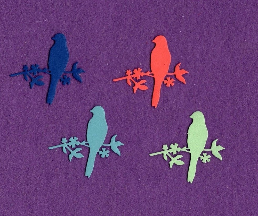 BIRDS # 5  die cuts scrapbook cards