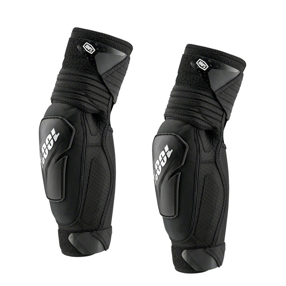 100% Fortis Elbow Guards - Black, Small/Medium Embossed Ventilated Padding