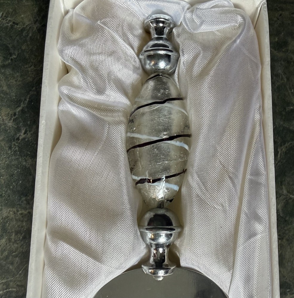 Murano Art Deco Collection Stainless Steel Cake Server