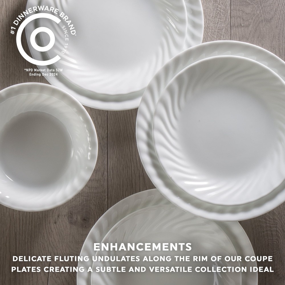 12-Piece Glass Dinnerware Set Service For 4