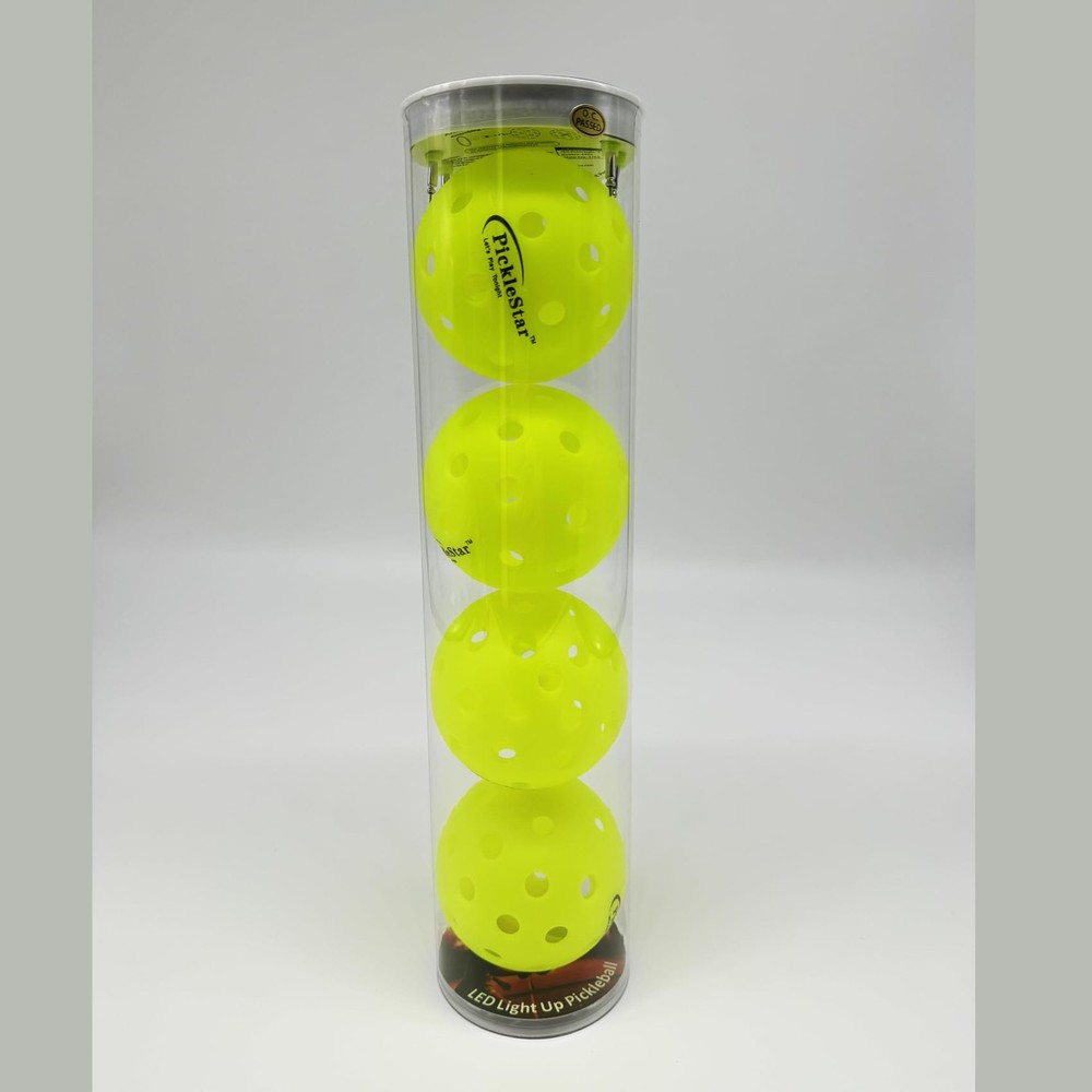 PickleStar Gen 2 Premium LED Pickleball Balls - Next-Generation Glow & Perfec...