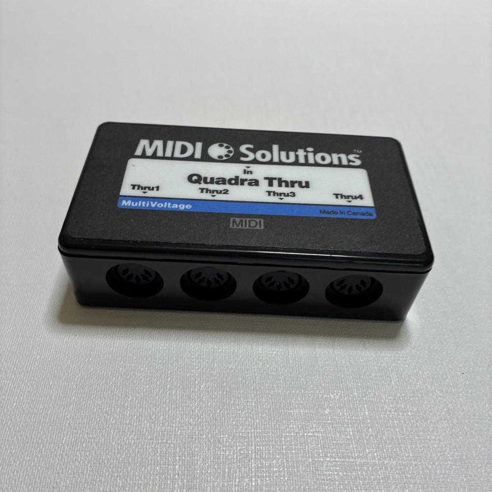 MIDI Solutions QUADRA THRU 4-output Active MIDI Thru Box
