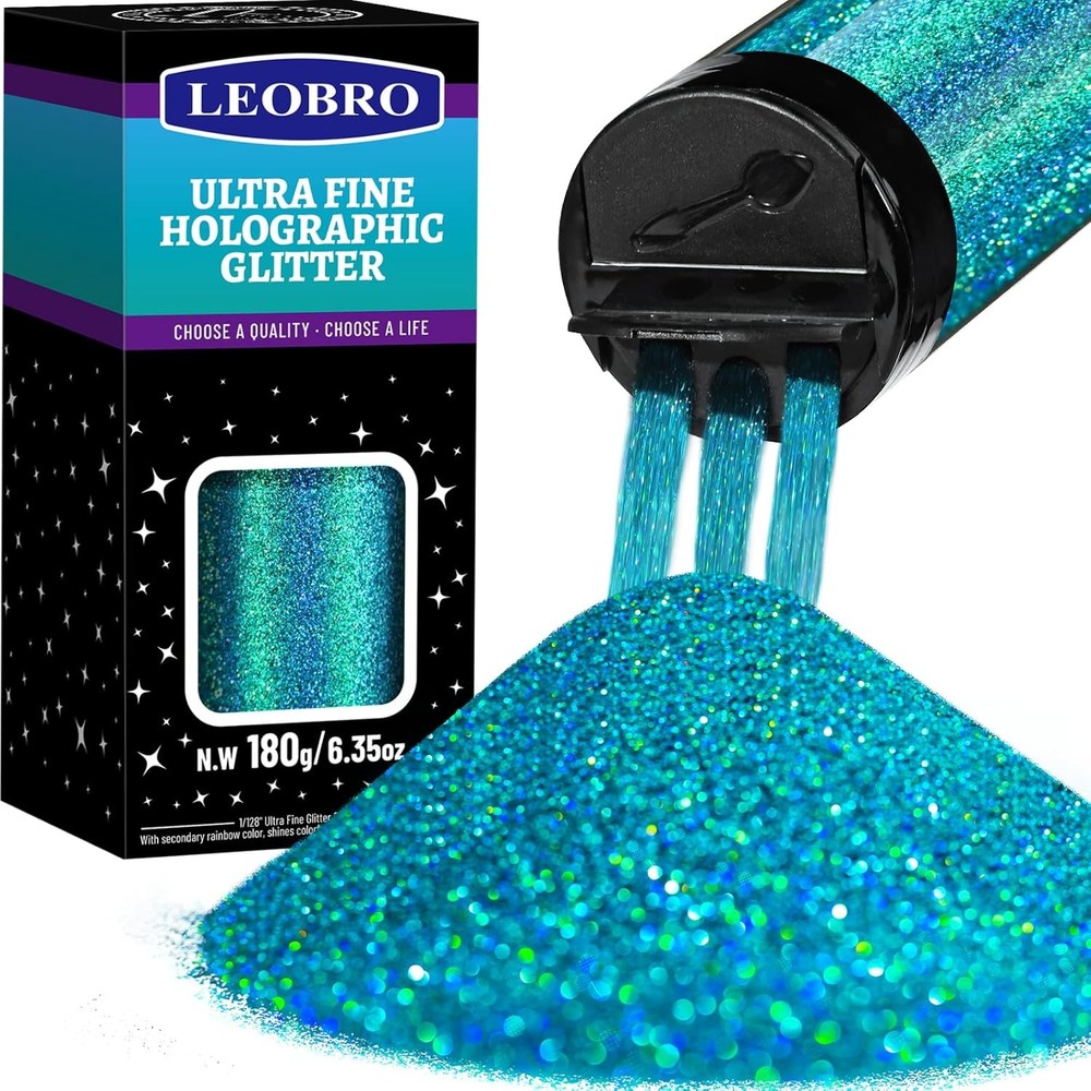 Blue Holographic Glitter for Crafts