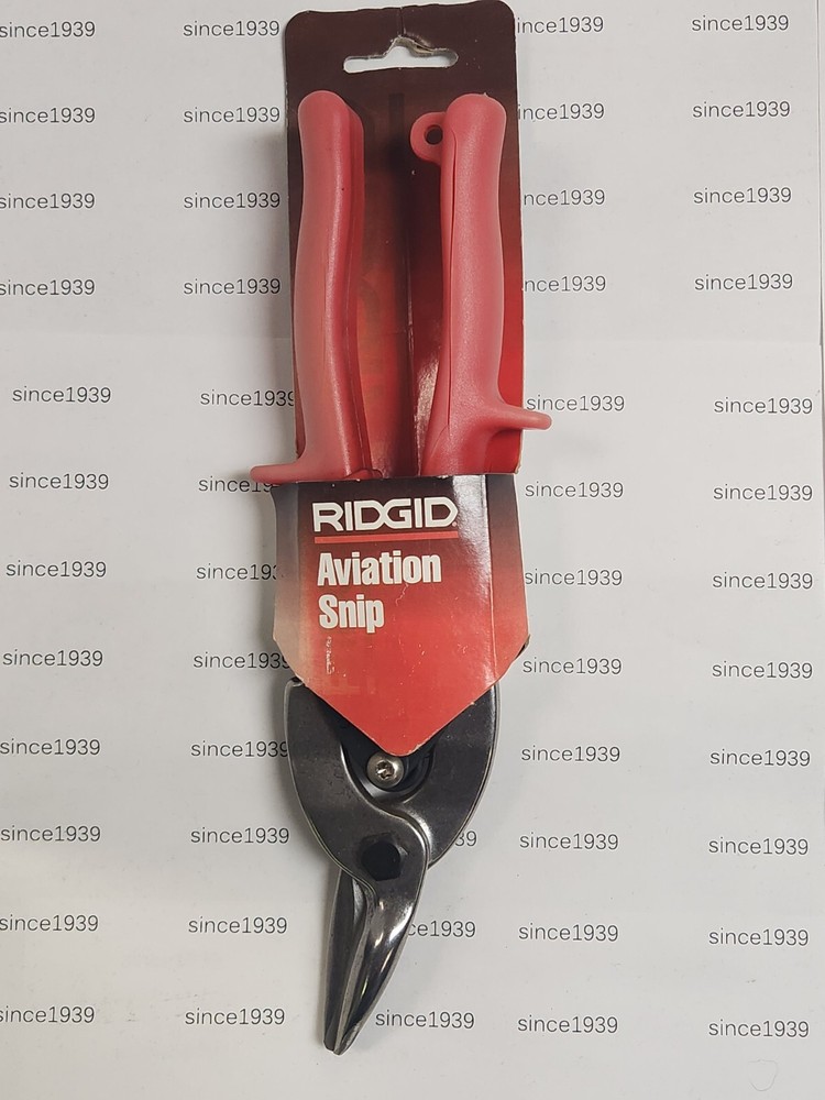 Ridgid Aviation Snips, Straight Handle, Cuts Left - 54120