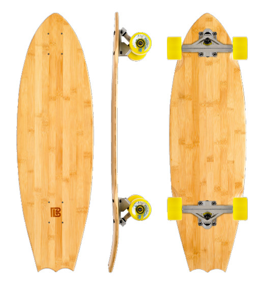Blank Bat Tail (Complete Longboard)