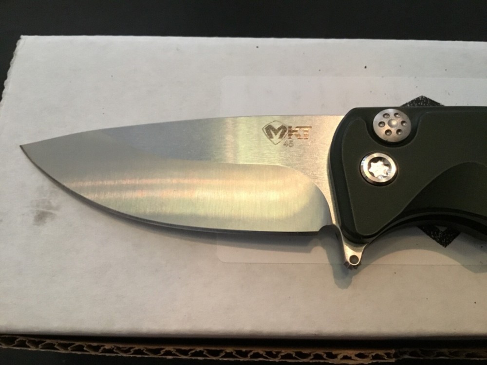 Custom Medford Knife Smooth Criminal Button Lock Flipper Folder Folding Knife