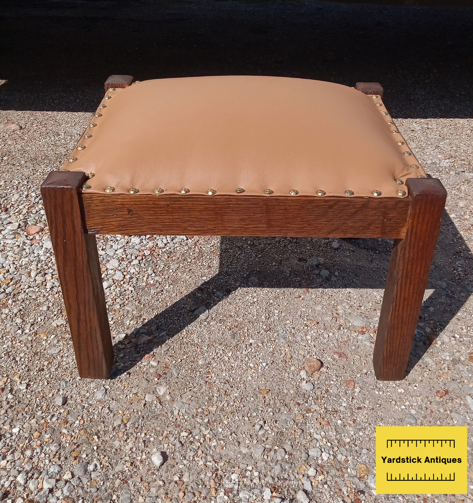 Solid Quarter Sawn Oak Mission Footstool / Stool / Bench (FS81)