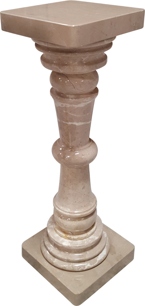 Solid Marble Pedestal Column Beige 36" Tall. Pickup Only.