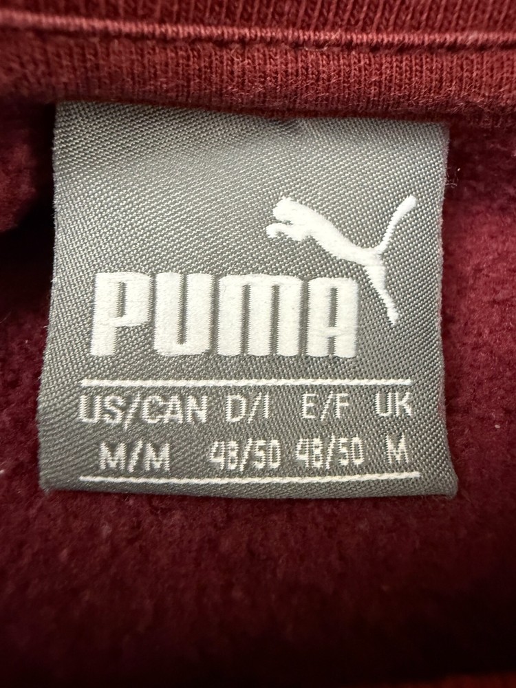 Puma Jumper Red Medium 38-40 in Crew Neck Pullover Sweater