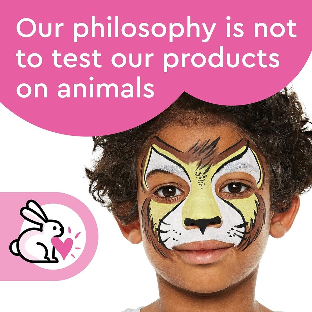 Easy-to-Use Face Painting Set with Step-by-Step Guide