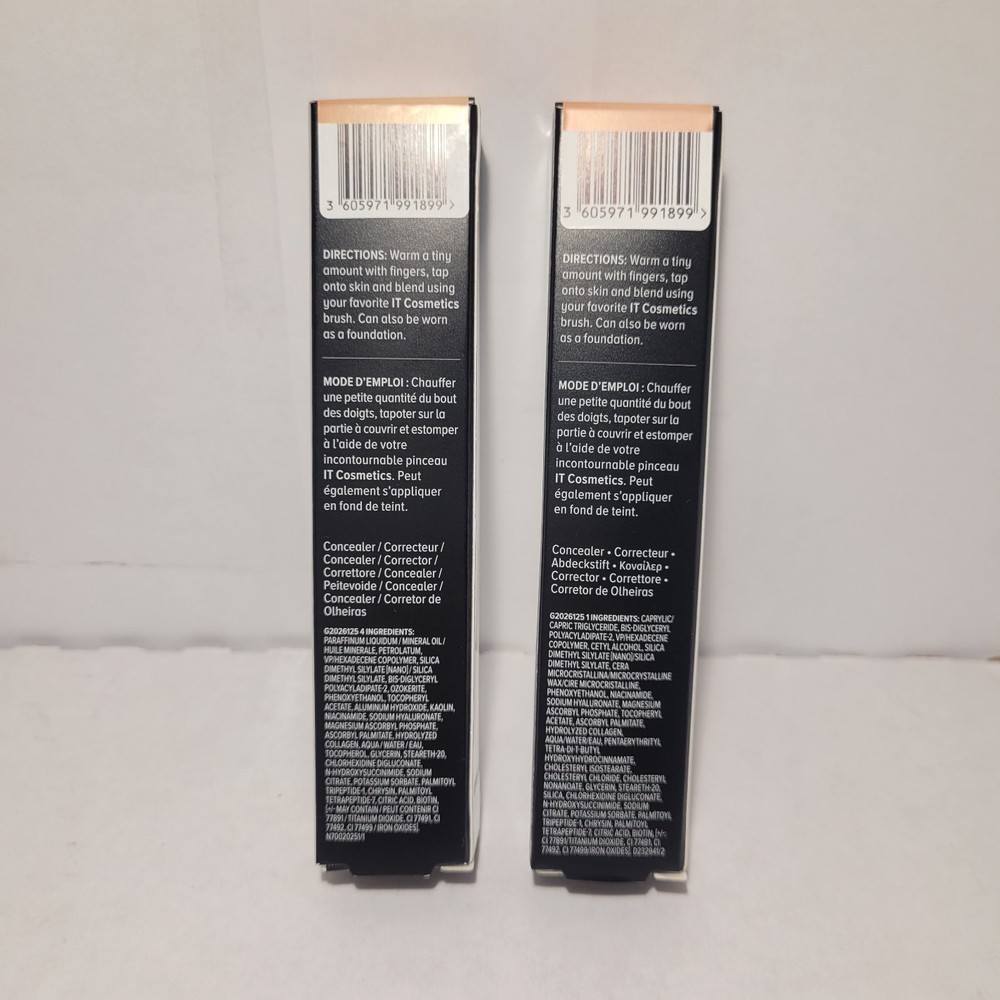 2x it Cosmetics Bye Bye Under Eye Full Coverage Concealer 21.0 Medium Tan (W)