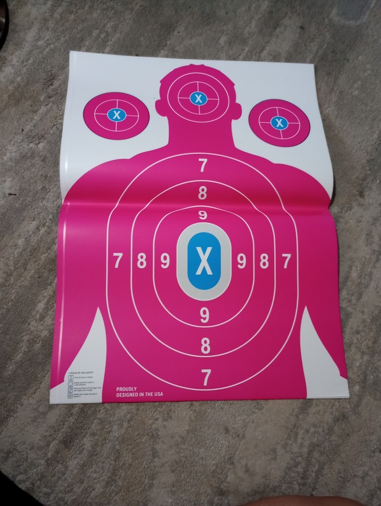 25 Pack Paper Shooting Target for Gun Range, Practice