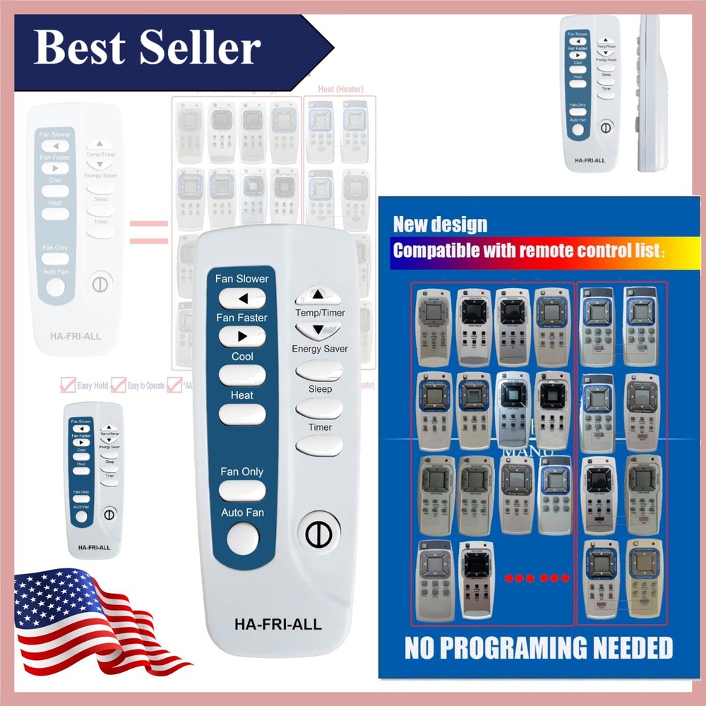 Replacement Frigidaire AC Remote Control - Compatible with 22+ Models