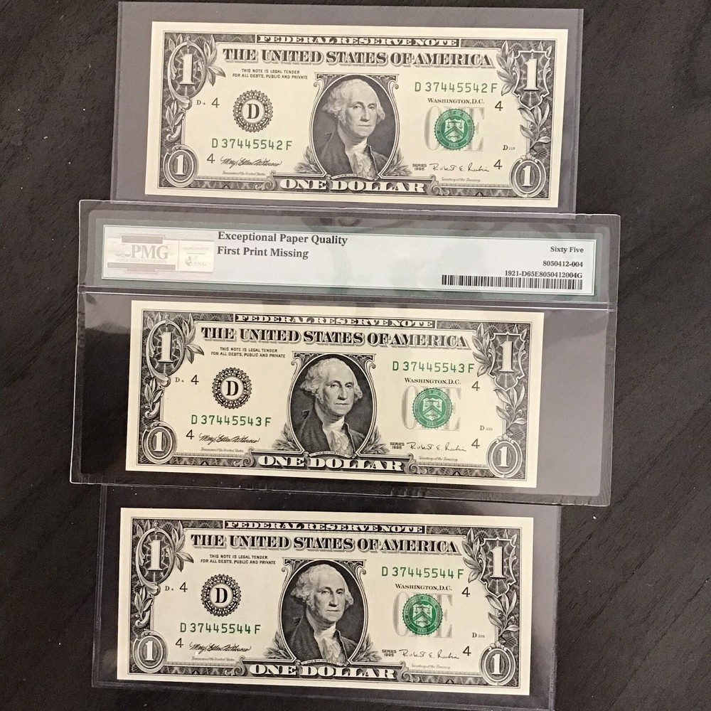 FR#1921-D Missing Print Error w/Bookends.PMG65Q