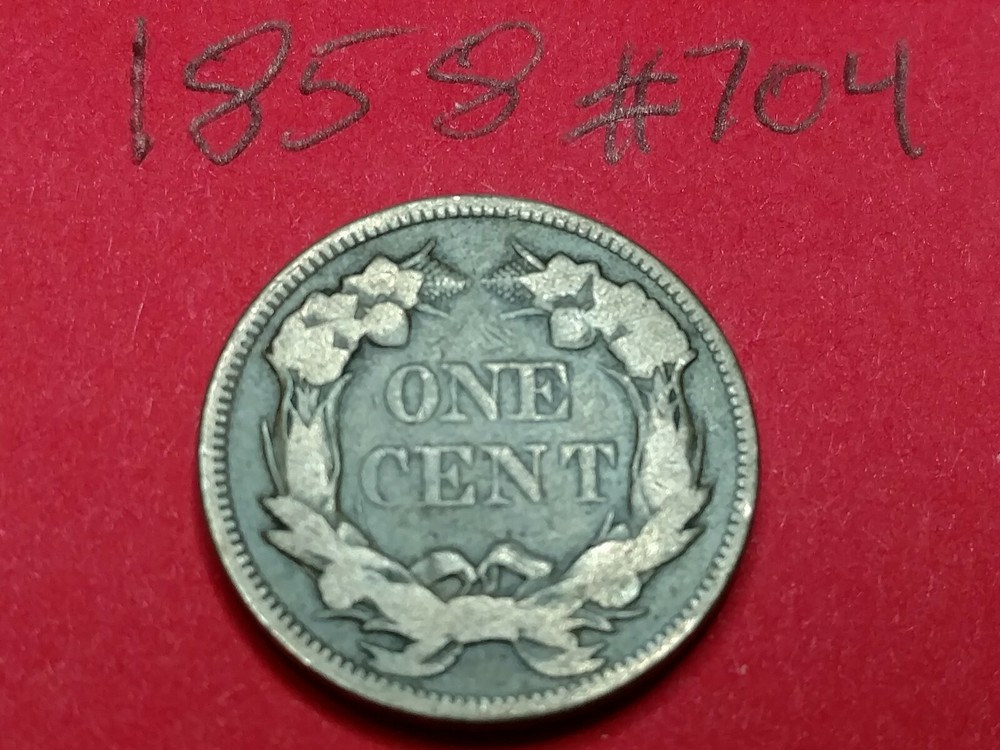 1858 - US Flying Eagle Cent Penny #704