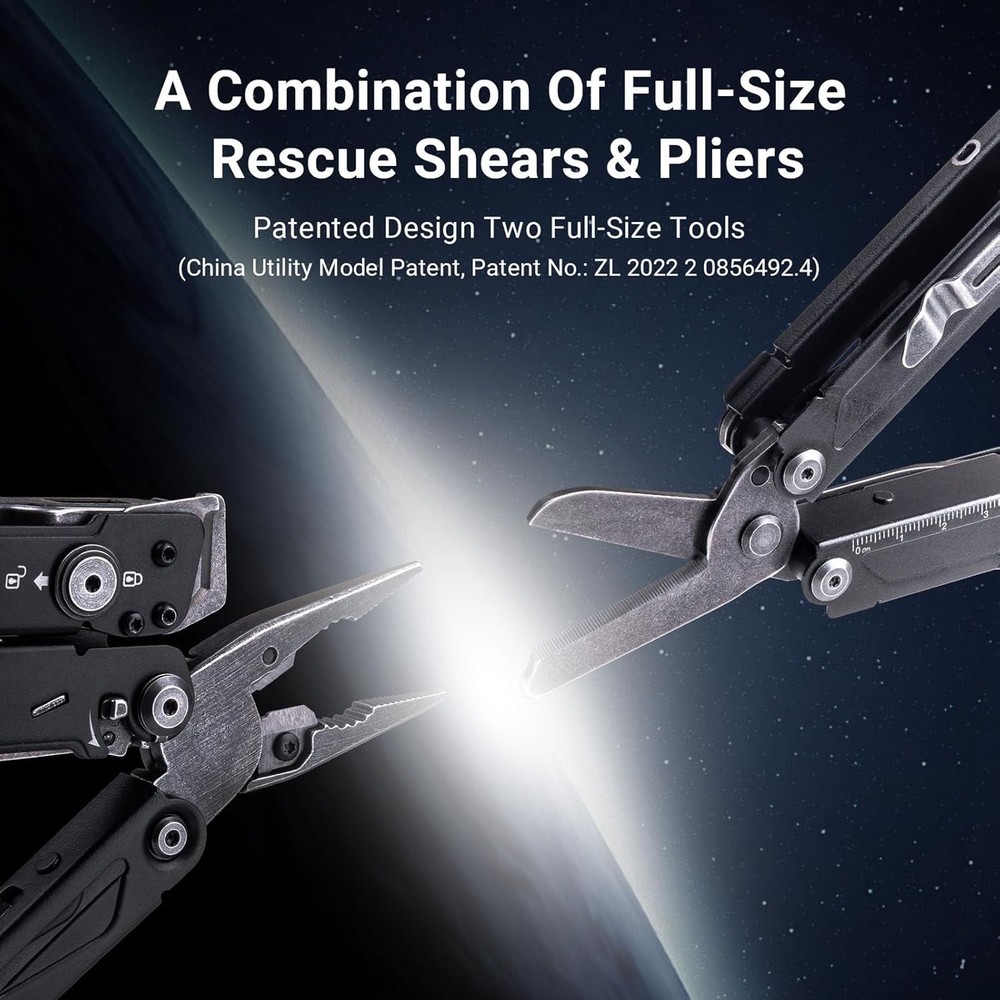 NEXTORCH PIONEER 14-IN-1 Multi-tools Full-Size,Versatile Multi-tool Set with Sci