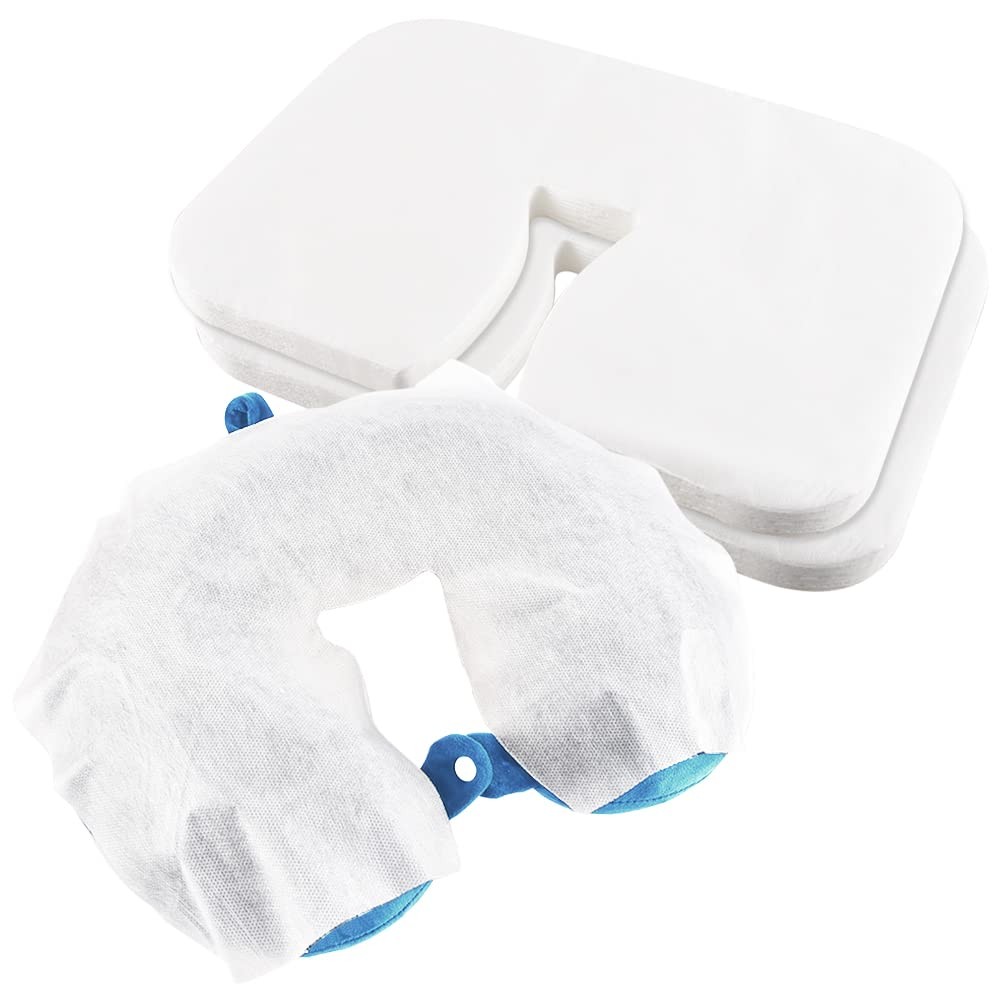 200 Count Face Cradle Covers For Massage Table | Disposable Cradle...