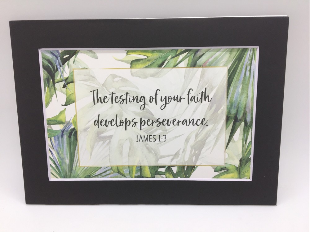New Handmade 5x7 (Matted 4x6) Religious Scripture Inspirational Free Ship 200