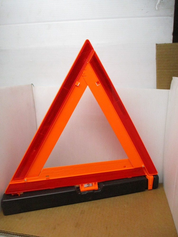 James King & Co Emergency Safety Warning Triangle Flare Kit Reflector Model 1005