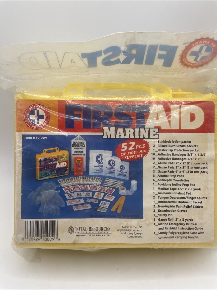 Marine FIRST AID KIT 52pcs New Sealed