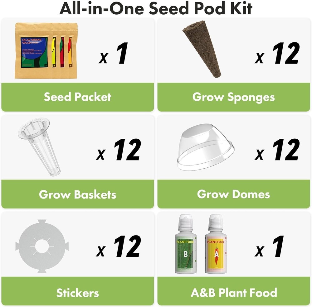 User-Friendly Hydroponic Cherry Tomato Seed Kit with Growth Accessories Included