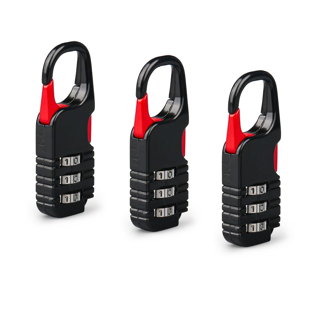 mini Combination Padlock (Black) Black