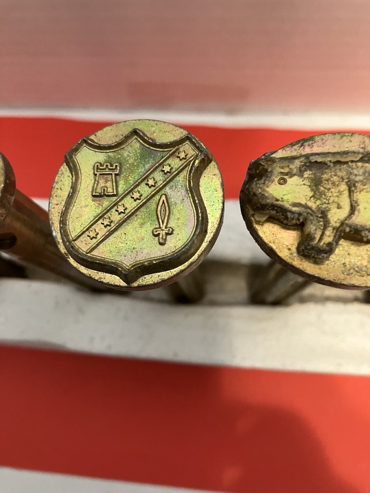 Vintage 7 Leather Tool Stamps Basic Tool USA