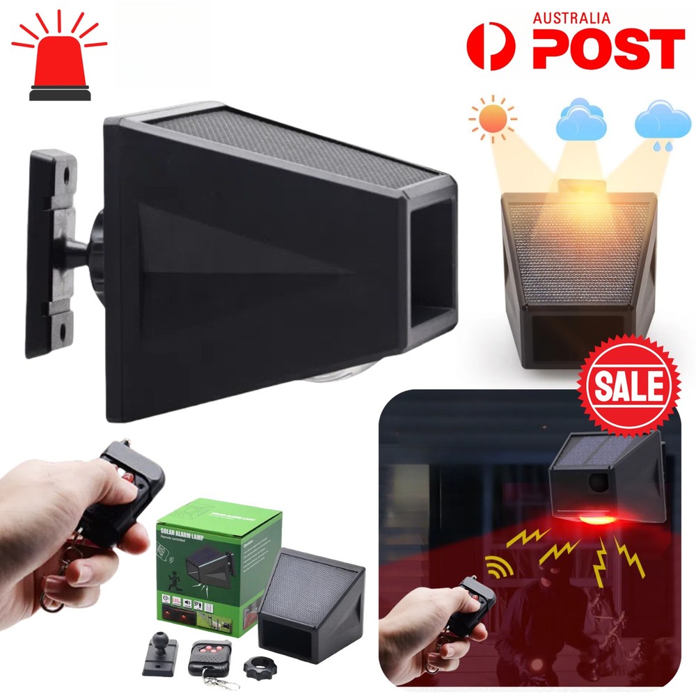 Wireless Driveway Alarm Solar PIR Motion Sensor Long Range Security System Home