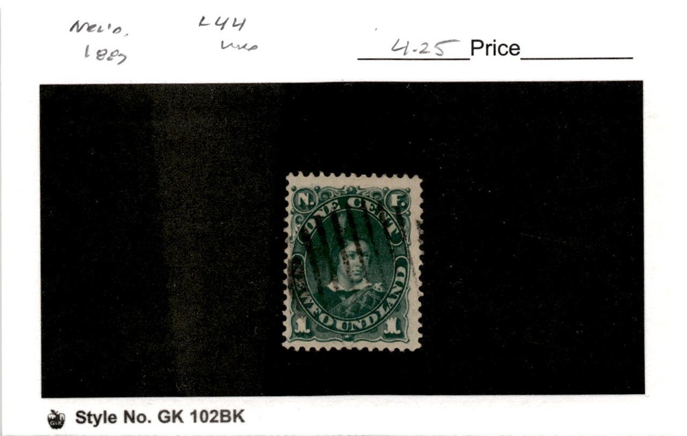 Newfoundland, Postage Stamp, #44 Used, 1887 (AB)
