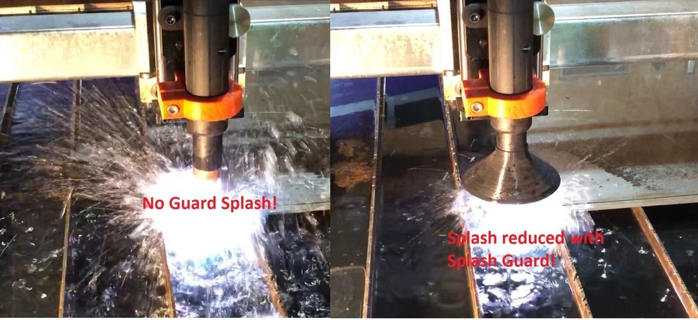 PTM 60 TECMO machine torch Splash View Spark Shield