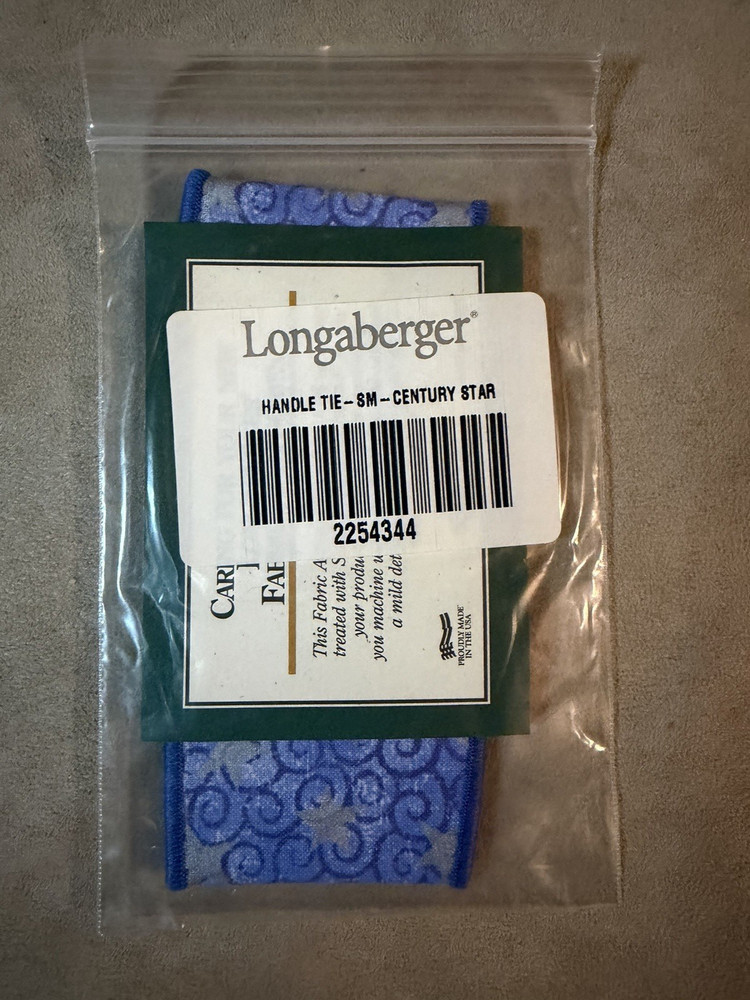 Longaberger ~ Handle Tie ~ Small ~ Century Star 2254344