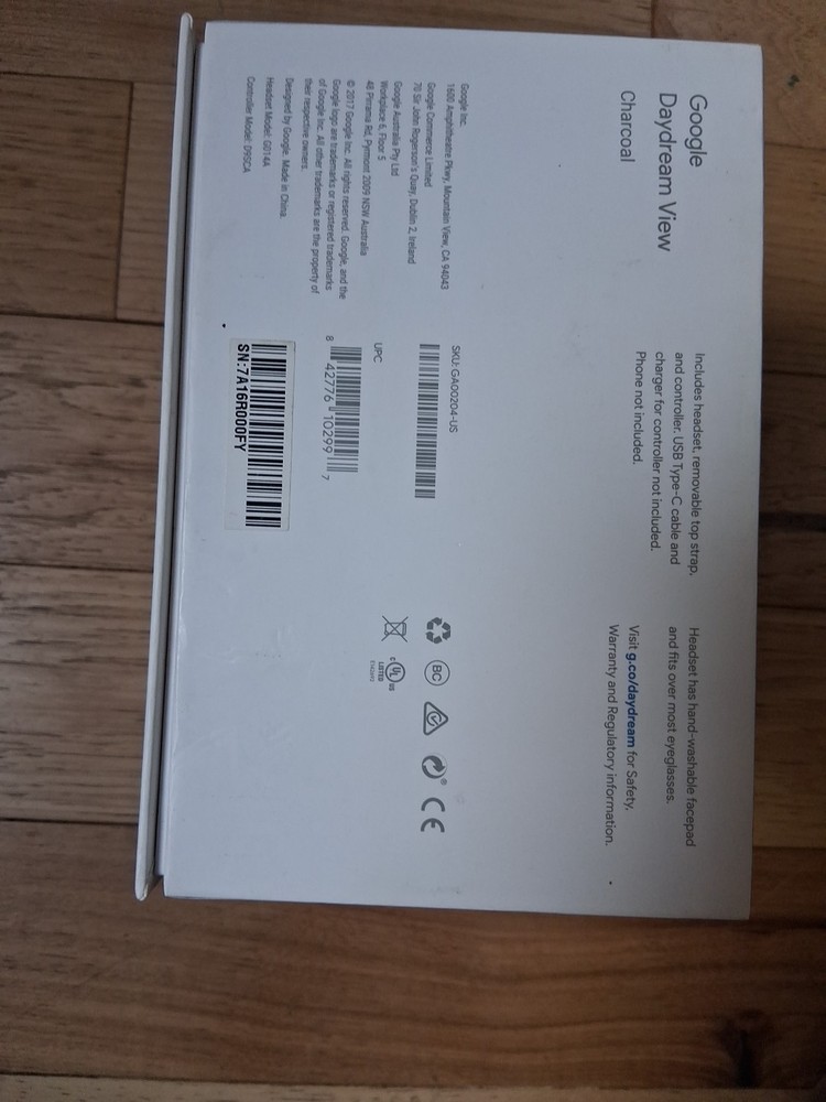 Google Daydream View VR Headset - Charcoal