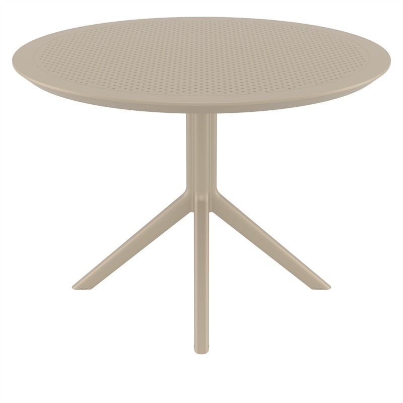 Compamia Sky 42 inch Round Dining Table Taupe