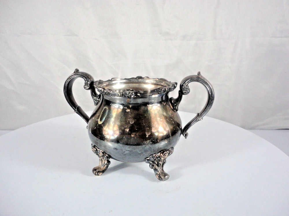 Webster & Wilcox International Silver Co. Sugar Creamer Bowl double handle